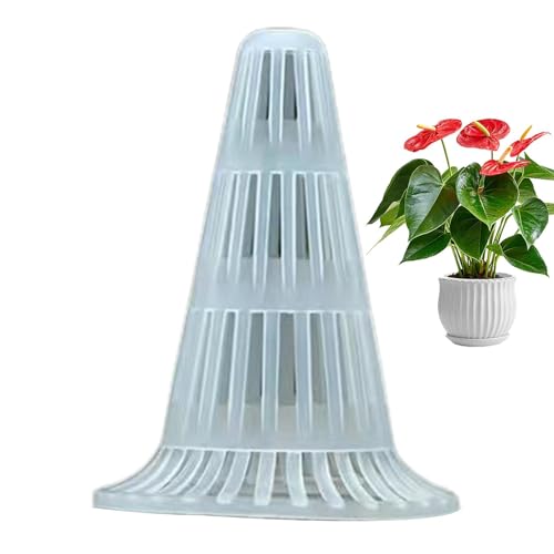 Streysisl Blumentopf-Netz-Pad | Pflanzen-Drainage-Siebe, kegelförmige Bodendichtung – verhindert das Auslaufen von Erde, Anti-Fäulnis, wiederverwendbarer Blumentopfeinsatz für Pflanzen, Bonsai von Streysisl