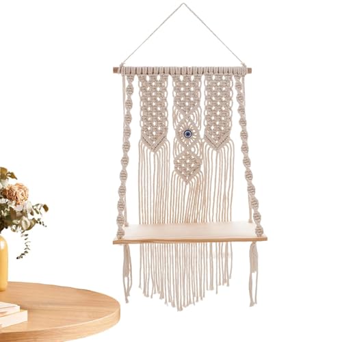 Streysisl Boho-Regale, böhmische Wanddekoration, gewebtes Makramee-Wandregal, Bohemian-Wanddekoration, künstlerischer gewebter Wandteppich, Boho- -Chic, böhmische geometrische Kunstdekoration Streysisl Boho-Regale, böhmische Wanddekoration, gewebtes Makramee-Wandregal, Bohemian-Wanddekoration, künstlerischer gewebter Wandteppich, Boho- -Chic, böhmische geometrische Kunstdekoration von Streysisl