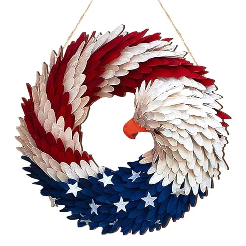 Streysisl Brave Wings | Flaggenkranz, Brave Wings Exquisites Holz-Türschild für Zuhause, Rasen Streysisl Brave Wings | Flaggenkranz, Brave Wings Exquisites Holz-Türschild für Zuhause, Rasen von Streysisl