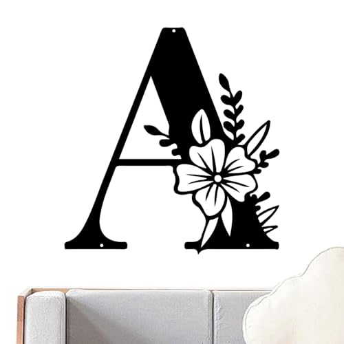 Streysisl Buchstaben mit Blumenmuster für die Wand, Blumendesign, dekorative Wanddekoration für Haustür, Wohnzimmer, Terrasse, , Balkon von Streysisl