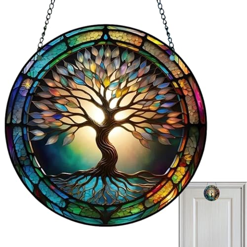 Streysisl Buntglas-Fensterpaneel – bunt, /Schmetterling, Fensterdekoration, dekorativer Garten-Sonnenfänger für den Innen- und Außenbereich, Haus, Garten, Wand, Fenster Streysisl Buntglas-Fensterpaneel – bunt, /Schmetterling, Fensterdekoration, dekorativer Garten-Sonnenfänger für den Innen- und Außenbereich, Haus, Garten, Wand, Fenster von Streysisl