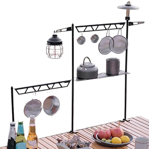 Streysisl Camping-Kochgeschirrständer, Schreibtisch-Kochgeschirr-Organizer – abnehmbarer Werkzeug-Organizer, Metall-Besteckhalter für Grill, Angeln, Wandern, Reisen, Outdoor-Aktivitäten Streysisl Camping-Kochgeschirrständer, Schreibtisch-Kochgeschirr-Organizer – abnehmbarer Werkzeug-Organizer, Metall-Besteckhalter für Grill, Angeln, Wandern, Reisen, Outdoor-Aktivitäten von Streysisl