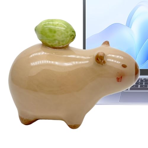 Streysisl Capybara Tierfiguren – Miniatur-Capybara-Schreibtischfiguren, niedliche Sammlerstatue, Heimdekorationen für Eingangsbereich, Tischschränke, Bücherregale, Schreibtisch Streysisl Capybara Tierfiguren – Miniatur-Capybara-Schreibtischfiguren, niedliche Sammlerstatue, Heimdekorationen für Eingangsbereich, Tischschränke, Bücherregale, Schreibtisch von Streysisl
