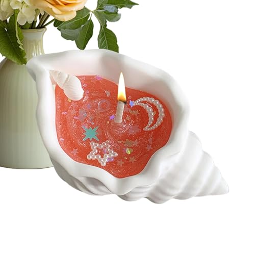 Streysisl Conch Shell Sojawachs Kerzen | Handgemachte Aromatherapie Kerze - Dekorative Kerzen Natürliche Aromatherapie Kerze Handgemachte Muschelschale Sojawachs Kerze für Geburtstag Streysisl Conch Shell Sojawachs Kerzen | Handgemachte Aromatherapie Kerze - Dekorative Kerzen Natürliche Aromatherapie Kerze Handgemachte Muschelschale Sojawachs Kerze für Geburtstag von Streysisl