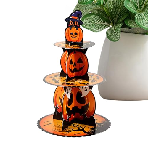 Streysisl Cupcake-Turm-Ständer, 3-stöckiger Cupcake-Halter aus Pappe, Dekoration, multifunktionaler Cupcake-Halter für Kekse, Süßigkeiten, Kuchen und Streysisl Cupcake-Turm-Ständer, 3-stöckiger Cupcake-Halter aus Pappe, Dekoration, multifunktionaler Cupcake-Halter für Kekse, Süßigkeiten, Kuchen und von Streysisl