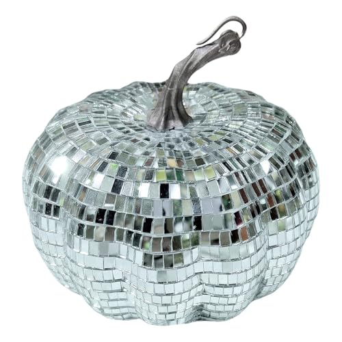 Streysisl Discokugel Kürbis | Künstlicher Kürbis in Kürbisform, Glitzer-Glas, Halloween-Dekoration, Partyzubehör, Kürbisse, zum Aufhängen für Herbst Streysisl Discokugel Kürbis | Künstlicher Kürbis in Kürbisform, Glitzer-Glas, Halloween-Dekoration, Partyzubehör, Kürbisse, zum Aufhängen für Herbst von Streysisl