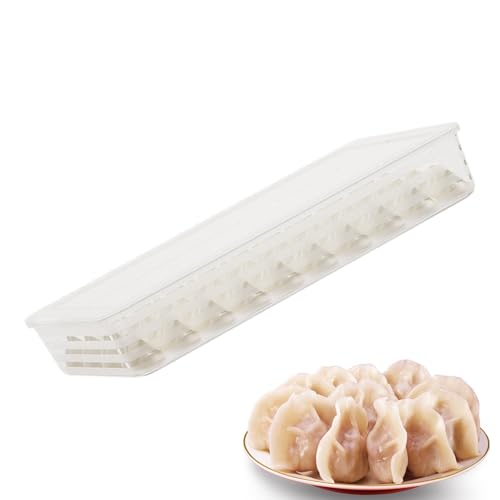 Streysisl Dumpling Gefrierbox | Icing Wonton Container – Lebensmittelqualität Knödel Aufbewahrungsbox für Fleisch, von Streysisl