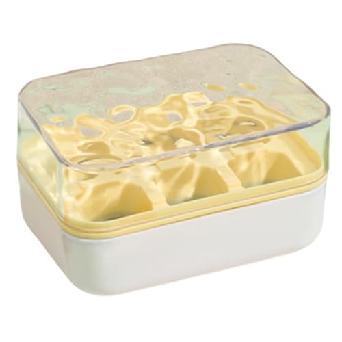 Streysisl Eiswürfelbehälter für Gefrierschrank, Eispresse, 6 Gitter gepresstes Design, Gefrierbox, einfaches Herauslösen für Trinken, Küche, Zuhause, Kühlschrank Streysisl Eiswürfelbehälter für Gefrierschrank, Eispresse, 6 Gitter gepresstes Design, Gefrierbox, einfaches Herauslösen für Trinken, Küche, Zuhause, Kühlschrank von Streysisl