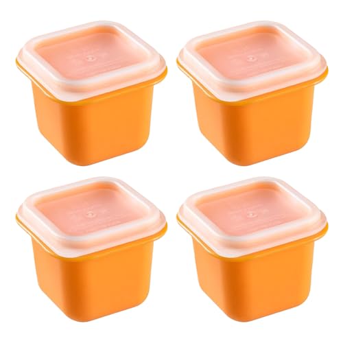 Streysisl Eiswürfelform | Eiswürfelform mit Deckel | 4 x leicht zu lösende Silikonform für Zuhause, Gefrierschrank, , kommerzielle Küchen, Veranstaltungen im Freien von Streysisl