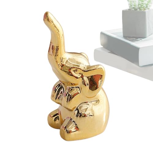 Streysisl Elefanten-Figuren – Keramik-Elefanten-Figur, Dekoration, einzigartige Tischdekoration, Heimdekoration, Tierornament für Schreibtisch, Bücherregal Streysisl Elefanten-Figuren – Keramik-Elefanten-Figur, Dekoration, einzigartige Tischdekoration, Heimdekoration, Tierornament für Schreibtisch, Bücherregal von Streysisl