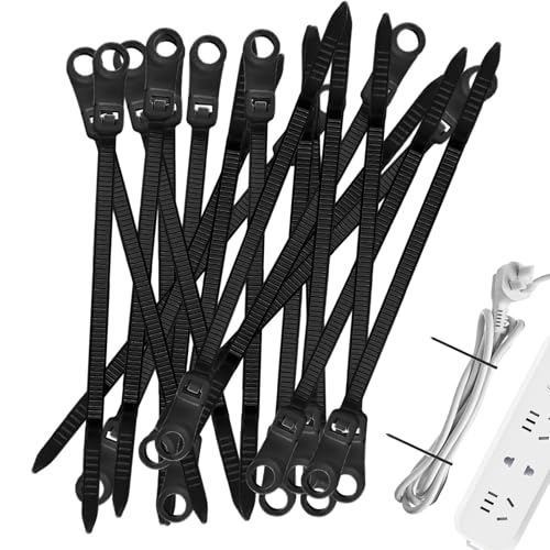 Streysisl Elektrische Kabelbinder, Multifunktionale Nylon-Kabelbinder mit Schraubenloch, 100 Stück Wiederverwendbare Drahtbefestigungen, Kabelmanagement-Werkzeug für Zuhause, Studio, Werkstatt Streysisl Elektrische Kabelbinder, Multifunktionale Nylon-Kabelbinder mit Schraubenloch, 100 Stück Wiederverwendbare Drahtbefestigungen, Kabelmanagement-Werkzeug für Zuhause, Studio, Werkstatt von Streysisl