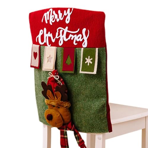 Streysisl Esszimmerstuhlhussen mit Weihnachtsmotiv, festlicher Esszimmerstuhlschutz, Stuhlhussen für Zuhause, Esszimmer-Sitzbezüge für Weihnachten, Urlaub Streysisl Esszimmerstuhlhussen mit Weihnachtsmotiv, festlicher Esszimmerstuhlschutz, Stuhlhussen für Zuhause, Esszimmer-Sitzbezüge für Weihnachten, Urlaub von Streysisl