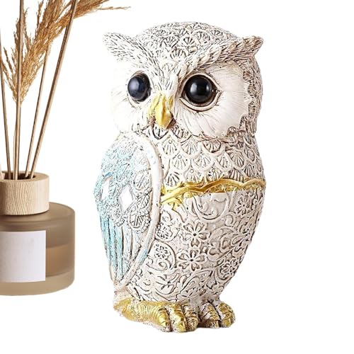 Streysisl Eulen- – Eulen-Dekorationen für Zuhause – Kunstharz, Tier, handgefertigte Skulptur, Ornamente, Regaldekoration für Schlafzimmer, Tisch, Wohnzimmer, Badezimmer Streysisl Eulen- – Eulen-Dekorationen für Zuhause – Kunstharz, Tier, handgefertigte Skulptur, Ornamente, Regaldekoration für Schlafzimmer, Tisch, Wohnzimmer, Badezimmer von Streysisl