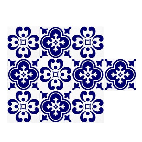 Streysisl Fliesenaufkleber zum Abziehen und Aufkleben, wasserdicht, französischer Stil, wasserfest, Fliesenaufkleber, traditionelle Fliesenaufkleber, Badezimmer- und Küchenfliesen-Aufkleber für Streysisl Fliesenaufkleber zum Abziehen und Aufkleben, wasserdicht, französischer Stil, wasserfest, Fliesenaufkleber, traditionelle Fliesenaufkleber, Badezimmer- und Küchenfliesen-Aufkleber für von Streysisl