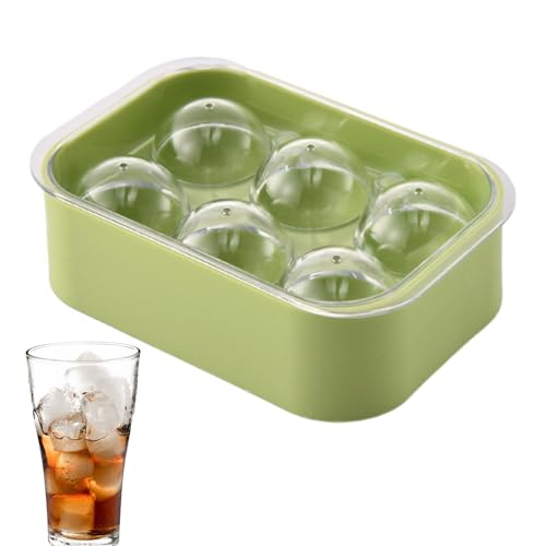 Streysisl Formen und Tabletts | Große Eiskugelformen und -schalen, wiederverwendbar, leicht zu lösen, mit Deckel für Whiskey, Cocktails und hausgemachte Getränke, hält Getränke gekühlt Streysisl Formen und Tabletts | Große Eiskugelformen und -schalen, wiederverwendbar, leicht zu lösen, mit Deckel für Whiskey, Cocktails und hausgemachte Getränke, hält Getränke gekühlt von Streysisl