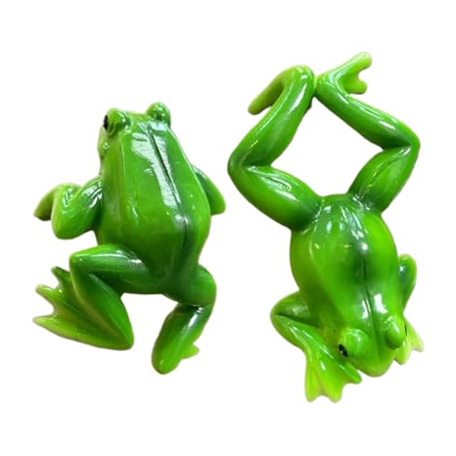 Streysisl Gartenfrosch – lustige Tier-Pflanzgefäß-Dekoration, niedliches -Ornament, Blumentopf- , 2er-Set für Balkon, Terrasse, Hinterhof, Garten, Schreibtisch, Proch, Geländer, Bücherregal Streysisl Gartenfrosch – lustige Tier-Pflanzgefäß-Dekoration, niedliches -Ornament, Blumentopf- , 2er-Set für Balkon, Terrasse, Hinterhof, Garten, Schreibtisch, Proch, Geländer, Bücherregal von Streysisl