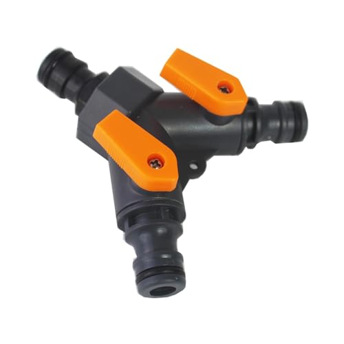 Streysisl Gartenschlauch-Verteiler, Y-Wasserschlauch-Verteiler, starker 2-Wege-T-Kupplungsadapter, Y-Wasserschlauch-Verteiler, Wasserhahn-Verteiler für Gartenschlauch von Streysisl