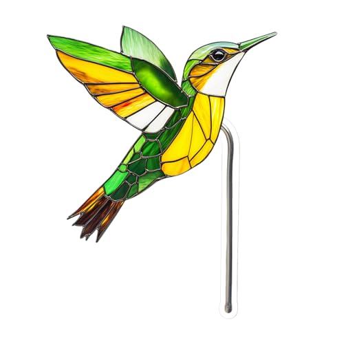 Streysisl Gartenstecker aus Acryl, wetterfestes Ornament mit Buntglas-Effekt, für Park, Blumenbeet, Pool, Orchideen, Kakteen, Gänseblümchen, Aloe-Topf Streysisl Gartenstecker aus Acryl, wetterfestes Ornament mit Buntglas-Effekt, für Park, Blumenbeet, Pool, Orchideen, Kakteen, Gänseblümchen, Aloe-Topf von Streysisl