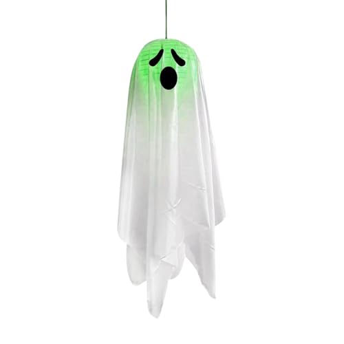Streysisl Geisterdekorationen – gruselige weiße beleuchtete Geisterdekoration – lustige fliegende -Requisiten, Halloween-Laternen für Zuhause, Wand, Baum, Tür, Streysisl Geisterdekorationen – gruselige weiße beleuchtete Geisterdekoration – lustige fliegende -Requisiten, Halloween-Laternen für Zuhause, Wand, Baum, Tür, von Streysisl