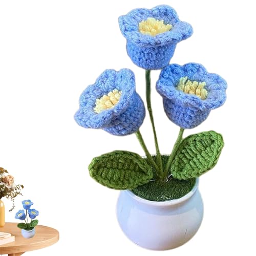 Streysisl Gestrickte - Dekorative Häkelpflanze Topfpflanze Häkeln - Handgemachte Realistische Gestrickte Topfpflanze Für Freunde Möbel Auto Armaturenbrett Desktop Streysisl Gestrickte - Dekorative Häkelpflanze Topfpflanze Häkeln - Handgemachte Realistische Gestrickte Topfpflanze Für Freunde Möbel Auto Armaturenbrett Desktop von Streysisl