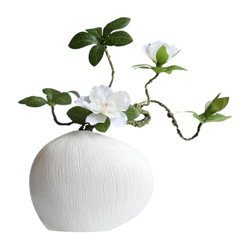 Streysisl Getrocknete Blumentopf-Ornamente – geometrische Form, Keramik-Blumentopf mit künstlichem Blumenstrauß, kreative, attraktive dekorative Topf-Ornamente, Heimdekoration für Schreibtisch Streysisl Getrocknete Blumentopf-Ornamente – geometrische Form, Keramik-Blumentopf mit künstlichem Blumenstrauß, kreative, attraktive dekorative Topf-Ornamente, Heimdekoration für Schreibtisch von Streysisl