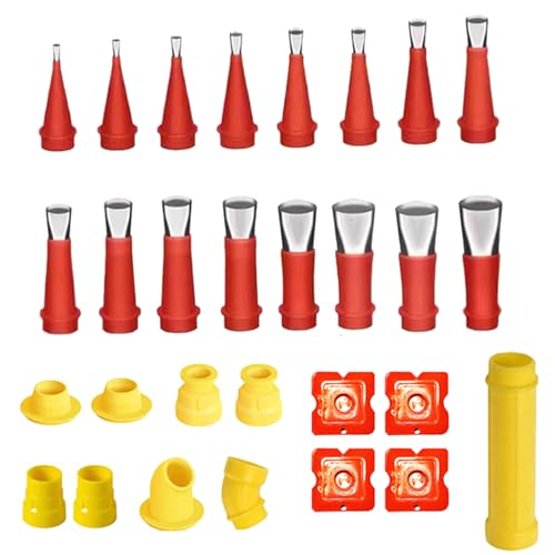 Streysisl Gummidüsen-Werkzeug-Set – Edelstahl-Entenschnabel-Struktur-Patronenspitzen, multifunktionales Abdichtungszubehör, hochfestes Werkzeug-Set für Badezimmer Streysisl Gummidüsen-Werkzeug-Set – Edelstahl-Entenschnabel-Struktur-Patronenspitzen, multifunktionales Abdichtungszubehör, hochfestes Werkzeug-Set für Badezimmer von Streysisl