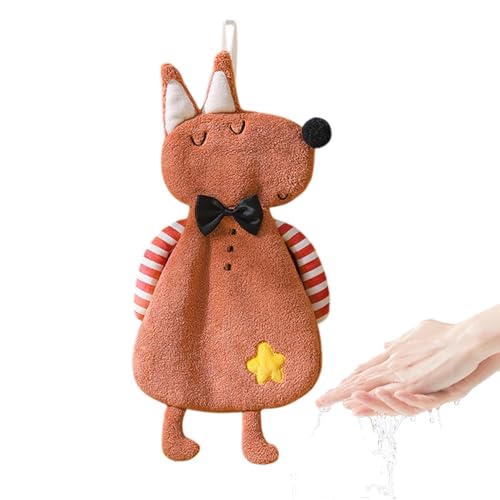 Streysisl Hängendes Handtuch, Korallensamt, niedliches Cartoon-Tier-Handtuch, Haushalts-Handtuch mit niedlichem Tier, hoch saugfähig, mit Aufhängeschlaufe, für Kinder und Erwachsene Streysisl Hängendes Handtuch, Korallensamt, niedliches Cartoon-Tier-Handtuch, Haushalts-Handtuch mit niedlichem Tier, hoch saugfähig, mit Aufhängeschlaufe, für Kinder und Erwachsene von Streysisl