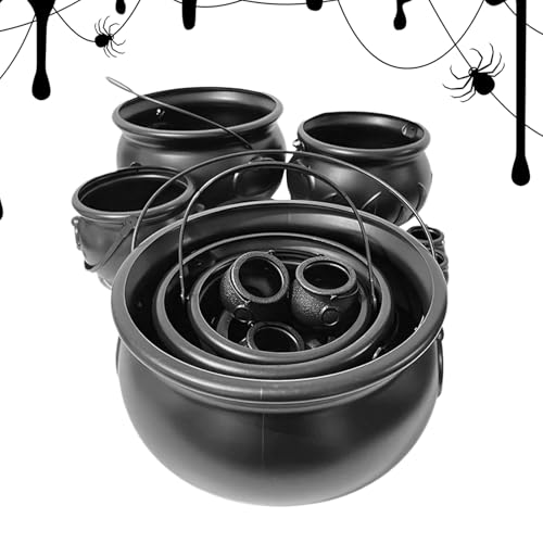 Streysisl Halloween-Hexenkessel, Halloween-Süßigkeitenschale, Hexenkessel, Aufbewahrungseimer, Heimdekorationen für Party, Schrank, Schreibtisch, Tisch, Leckerli, Süßigkeiten, , Mädchen, Kinder Streysisl Halloween-Hexenkessel, Halloween-Süßigkeitenschale, Hexenkessel, Aufbewahrungseimer, Heimdekorationen für Party, Schrank, Schreibtisch, Tisch, Leckerli, Süßigkeiten, , Mädchen, Kinder von Streysisl