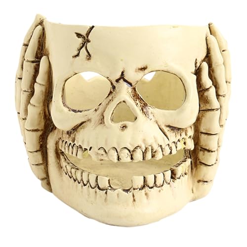 Streysisl Halloween-Kerzenständer | Gruseliger Halloween-Schädel-Dekor, Halloween-Halter, Totenkopf-Heimdekoration, Neuheit Kerzenständer für gruselige Themen-Dekor-Zubehör Streysisl Halloween-Kerzenständer | Gruseliger Halloween-Schädel-Dekor, Halloween-Halter, Totenkopf-Heimdekoration, Neuheit Kerzenständer für gruselige Themen-Dekor-Zubehör von Streysisl