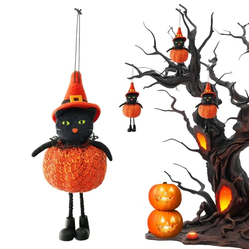 Streysisl Halloween-Kürbis-Hexen-Ornamente – Goldfarbener Halloween-Baum, Kürbis-Ornamente, Party-Dekoration für Innenbereich, Terrasse, Bauernhof, Hinterhof, Fenster, Eingang, Tag, Hof und draußen Streysisl Halloween-Kürbis-Hexen-Ornamente – Goldfarbener Halloween-Baum, Kürbis-Ornamente, Party-Dekoration für Innenbereich, Terrasse, Bauernhof, Hinterhof, Fenster, Eingang, Tag, Hof und draußen von Streysisl