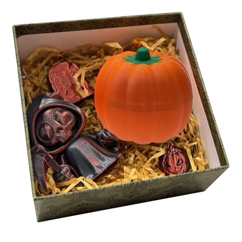 Streysisl Halloween-Kürbisse – 3D-gedrucktes Kürbis-Ei-Set | Geisterrequisite Ornament mit festlicher Atmosphäre für Zuhause, Urlaub, Innenfenster, Hof, , Schreibtisch, Foto Streysisl Halloween-Kürbisse – 3D-gedrucktes Kürbis-Ei-Set | Geisterrequisite Ornament mit festlicher Atmosphäre für Zuhause, Urlaub, Innenfenster, Hof, , Schreibtisch, Foto von Streysisl