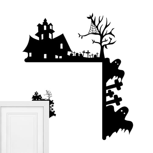 Streysisl Halloween-Türaufsatz-Dekorationen, gruselige Türrahmen-Skulptur, Metall- -Tür-Eckschild, Türaufsatz, Dekoration für , Garten, Dekoration Streysisl Halloween-Türaufsatz-Dekorationen, gruselige Türrahmen-Skulptur, Metall- -Tür-Eckschild, Türaufsatz, Dekoration für , Garten, Dekoration von Streysisl