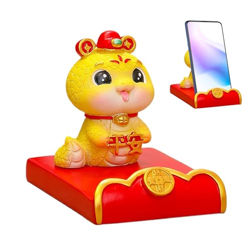Streysisl Handy-Ständer, Neujahrsdekoration, , chinesisches Neujahr, niedliche Schlangenstatue – Cartoon-Schlangenfigur, Tier-Handy-Ständer für Familie, Freunde, Partys Streysisl Handy-Ständer, Neujahrsdekoration, , chinesisches Neujahr, niedliche Schlangenstatue – Cartoon-Schlangenfigur, Tier-Handy-Ständer für Familie, Freunde, Partys von Streysisl