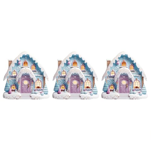 Streysisl Haus-Wandaufkleber, dekorative Türen, dekorative Türen, Wandaufkleber, 2D-Wintertür-Ornamente, Miniatur-Feiertagsdekoration für die Wand Streysisl Haus-Wandaufkleber, dekorative Türen, dekorative Türen, Wandaufkleber, 2D-Wintertür-Ornamente, Miniatur-Feiertagsdekoration für die Wand von Streysisl