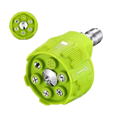 Streysisl Hochdruckreiniger-Düse, multifunktionale Hochdruckreiniger-Spitze, max. 3500 Psi, 360 Grad verstellbare Düsenspitzen, leistungsstarkes Hochdruckreiniger-Zubehör für Hof, , Boden Streysisl Hochdruckreiniger-Düse, multifunktionale Hochdruckreiniger-Spitze, max. 3500 Psi, 360 Grad verstellbare Düsenspitzen, leistungsstarkes Hochdruckreiniger-Zubehör für Hof, , Boden von Streysisl