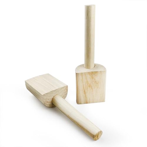 Streysisl Holz-Tonpaddel, handgefertigter Keramik-Kunst-Paddelhammer – Mehrzweck-Finishing-Werkzeug, Zubehör für Bastelprojekte, Zuhause, Küche, Lederarbeiten Streysisl Holz-Tonpaddel, handgefertigter Keramik-Kunst-Paddelhammer – Mehrzweck-Finishing-Werkzeug, Zubehör für Bastelprojekte, Zuhause, Küche, Lederarbeiten von Streysisl