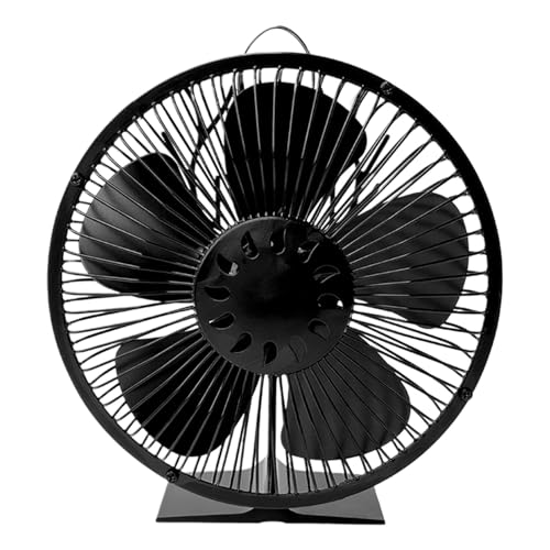 Streysisl Holzofenventilator, nicht elektrisch, nicht elektrisch, wärmebetriebener, umweltfreundlicher thermoelektrischer Ventilator mit Schutzhülle, -Zubehör Streysisl Holzofenventilator, nicht elektrisch, nicht elektrisch, wärmebetriebener, umweltfreundlicher thermoelektrischer Ventilator mit Schutzhülle, -Zubehör von Streysisl