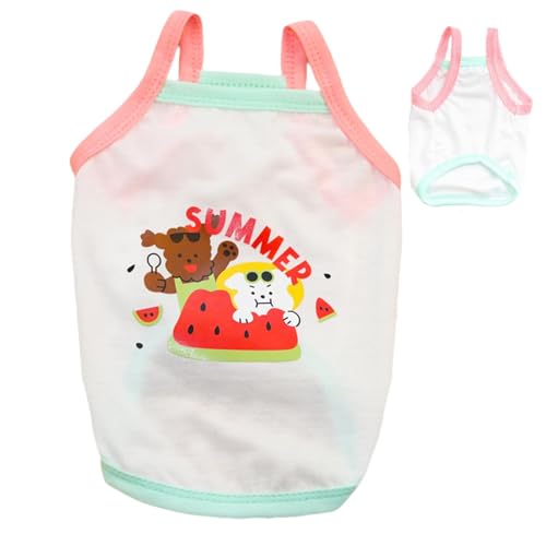 Streysisl Hunde-Shirts – Baumwolle, Haustierkleidung, Frühlings-Hunde-Outfits, Haustierkleidung, weich und atmungsaktiv, niedliches Hundekleid, Katzenkleider für Hunde, Katzen, Welpen, Haustiere Streysisl Hunde-Shirts – Baumwolle, Haustierkleidung, Frühlings-Hunde-Outfits, Haustierkleidung, weich und atmungsaktiv, niedliches Hundekleid, Katzenkleider für Hunde, Katzen, Welpen, Haustiere von Streysisl