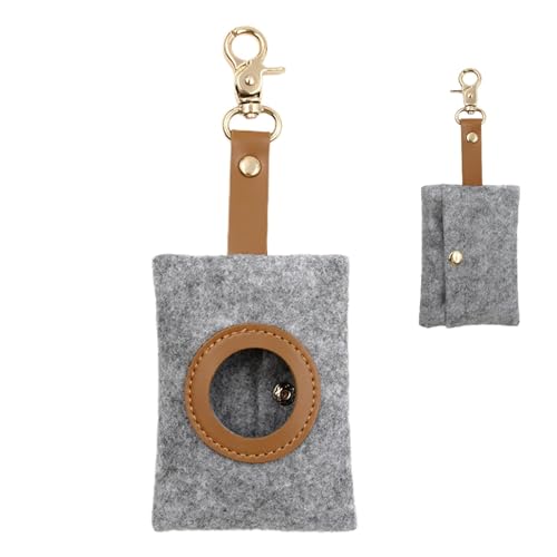 Streysisl Hundekotbeutelspender – Filz Hundekotbeutelhalter, Hundekotbeutelhalter, Kotbeutelspender, reißfester Filzbeutel für Hundetraining Streysisl Hundekotbeutelspender – Filz Hundekotbeutelhalter, Hundekotbeutelhalter, Kotbeutelspender, reißfester Filzbeutel für Hundetraining von Streysisl