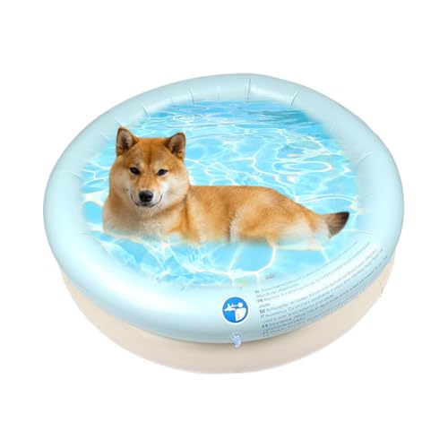 Streysisl Hundepool – Pools für Hunde – Badewanne, faltbar, aufblasbar, Haustierbedarf, Outdoor, für Katzen, Welpen, Innenbereich, Hinterhof, klein und mittelgroß Streysisl Hundepool – Pools für Hunde – Badewanne, faltbar, aufblasbar, Haustierbedarf, Outdoor, für Katzen, Welpen, Innenbereich, Hinterhof, klein und mittelgroß von Streysisl