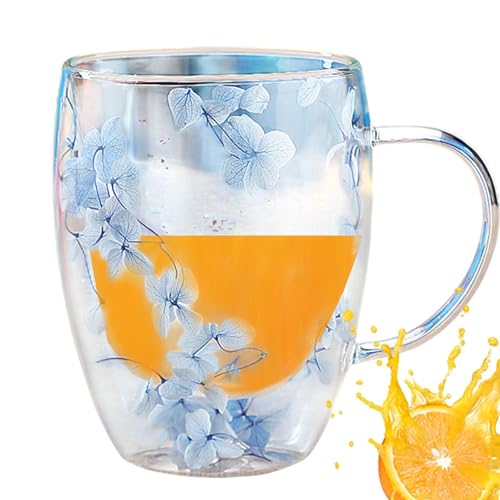 Streysisl Isolierte Schicht Kaffeetasse, Verbrühschutz Teetasse, Kaffeebecher Getrocknete Doppelschicht Wärmeisolierung Glas Kaffeetasse für Geburtstag Neujahr Weihnachten Streysisl Isolierte Schicht Kaffeetasse, Verbrühschutz Teetasse, Kaffeebecher Getrocknete Doppelschicht Wärmeisolierung Glas Kaffeetasse für Geburtstag Neujahr Weihnachten von Streysisl