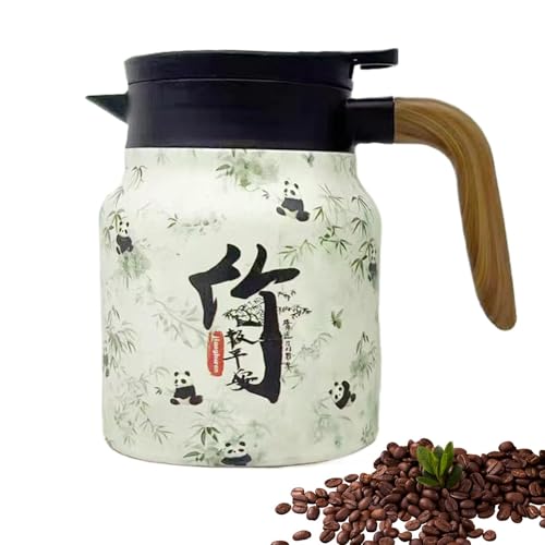 Streysisl Karaffe für heiße Flüssigkeiten – Vintage-Kaffeekaraffen mit Blumenmuster, zum Warmhalten, 958 ml Getränkespender mit Tee-Ei und Sieb für kalten Tee, Wasser und Kaffee Streysisl Karaffe für heiße Flüssigkeiten – Vintage-Kaffeekaraffen mit Blumenmuster, zum Warmhalten, 958 ml Getränkespender mit Tee-Ei und Sieb für kalten Tee, Wasser und Kaffee von Streysisl