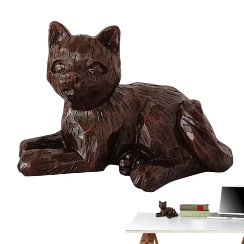 Streysisl Katzen-Gartenstatue, liegendes Kätzchen, Figuren, 14,5 cm, Kunstharz-Tierskulptur, Frühlings-Heimdekoration für , Tisch, Tablett Streysisl Katzen-Gartenstatue, liegendes Kätzchen, Figuren, 14,5 cm, Kunstharz-Tierskulptur, Frühlings-Heimdekoration für , Tisch, Tablett von Streysisl