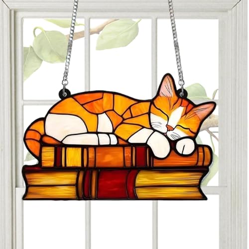Streysisl Katzen-Sonnenfänger für Fenster – niedliche Katzen-Ornament, Katzenzimmer- – schöne Wanddekoration, Heimdekoration, Wandkunst für Wohnzimmer, Schlafzimmer Streysisl Katzen-Sonnenfänger für Fenster – niedliche Katzen-Ornament, Katzenzimmer- – schöne Wanddekoration, Heimdekoration, Wandkunst für Wohnzimmer, Schlafzimmer von Streysisl