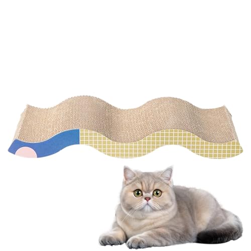 Streysisl Katzenkratzbrett – Kratzbrett für Kätzchen, Krallenkratzer, Bettbrett, Katzenkratz-Möbelschutz für Möbelschutz, Zuhause, neben dem Sofa von Streysisl