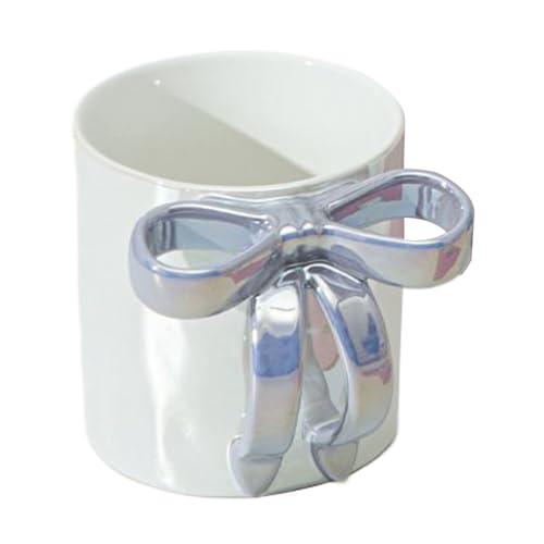 Streysisl Keramik-Teetasse, spülmaschinenfest, ästhetischer Schleifengriff, Mehrzweck-Trinkgeschirr für Latte, heißen , Getränke, Wasser, Orangensaft Streysisl Keramik-Teetasse, spülmaschinenfest, ästhetischer Schleifengriff, Mehrzweck-Trinkgeschirr für Latte, heißen , Getränke, Wasser, Orangensaft von Streysisl