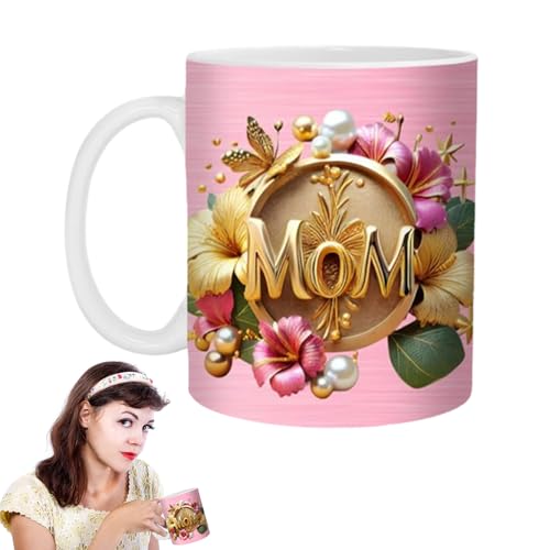 Streysisl Keramik-Wasserbecher mit Blumenmuster, elegante Teetasse für neue Ehefrau, Freundin, Oma zum Geburtstag Streysisl Keramik-Wasserbecher mit Blumenmuster, elegante Teetasse für neue Ehefrau, Freundin, Oma zum Geburtstag von Streysisl