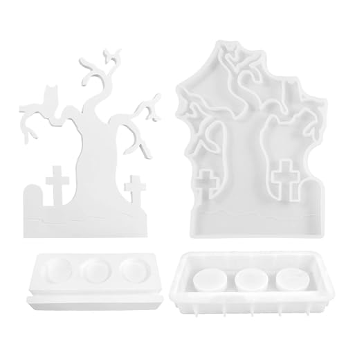 Streysisl Kerzenhalter-Form, Halloween-Kerzenhalter-Form, Kerzenhalter, Silikonformen für Desktop-Dekoration, Ornamente, Kerzenhandwerk von Streysisl