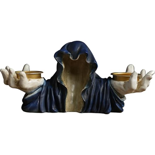 Streysisl -Kerzenhalter | Gruseliger Kerzenhalter, Gothic-Halloween-Dekoration, Halloween-Tischdekoration, dekorativer Kerzenständer für Esszimmer, Wohnzimmer Streysisl -Kerzenhalter | Gruseliger Kerzenhalter, Gothic-Halloween-Dekoration, Halloween-Tischdekoration, dekorativer Kerzenständer für Esszimmer, Wohnzimmer von Streysisl