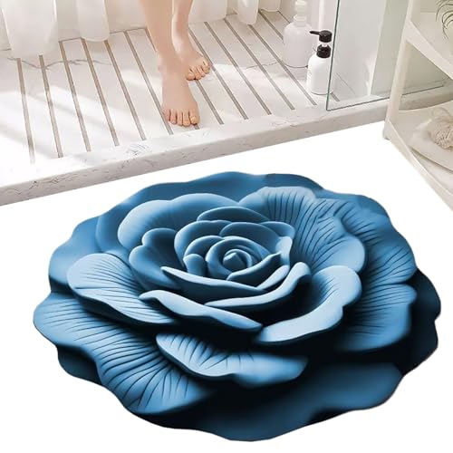 Streysisl Kieselgur Badematte, saugfähig, schnell trocknend, schnell trocknend, realistisches 3D-Blumenmuster, 40 x 40 cm, für Hotel-Pool Streysisl Kieselgur Badematte, saugfähig, schnell trocknend, schnell trocknend, realistisches 3D-Blumenmuster, 40 x 40 cm, für Hotel-Pool von Streysisl